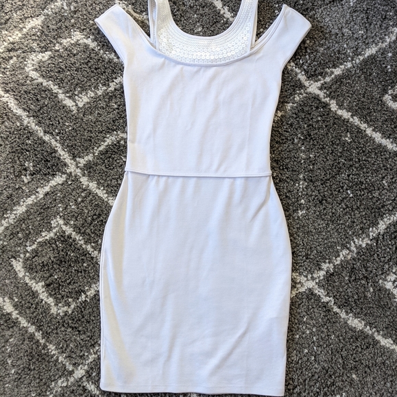 A/X Armani Exchange Dresses & Skirts - AX dress w/sequin neckline-EUC-sz: XS